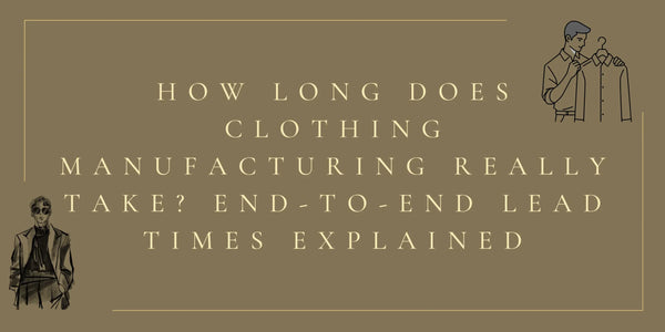 How Long Does Clothing Manufacturing Really Take? End-to-End Lead Times Explained