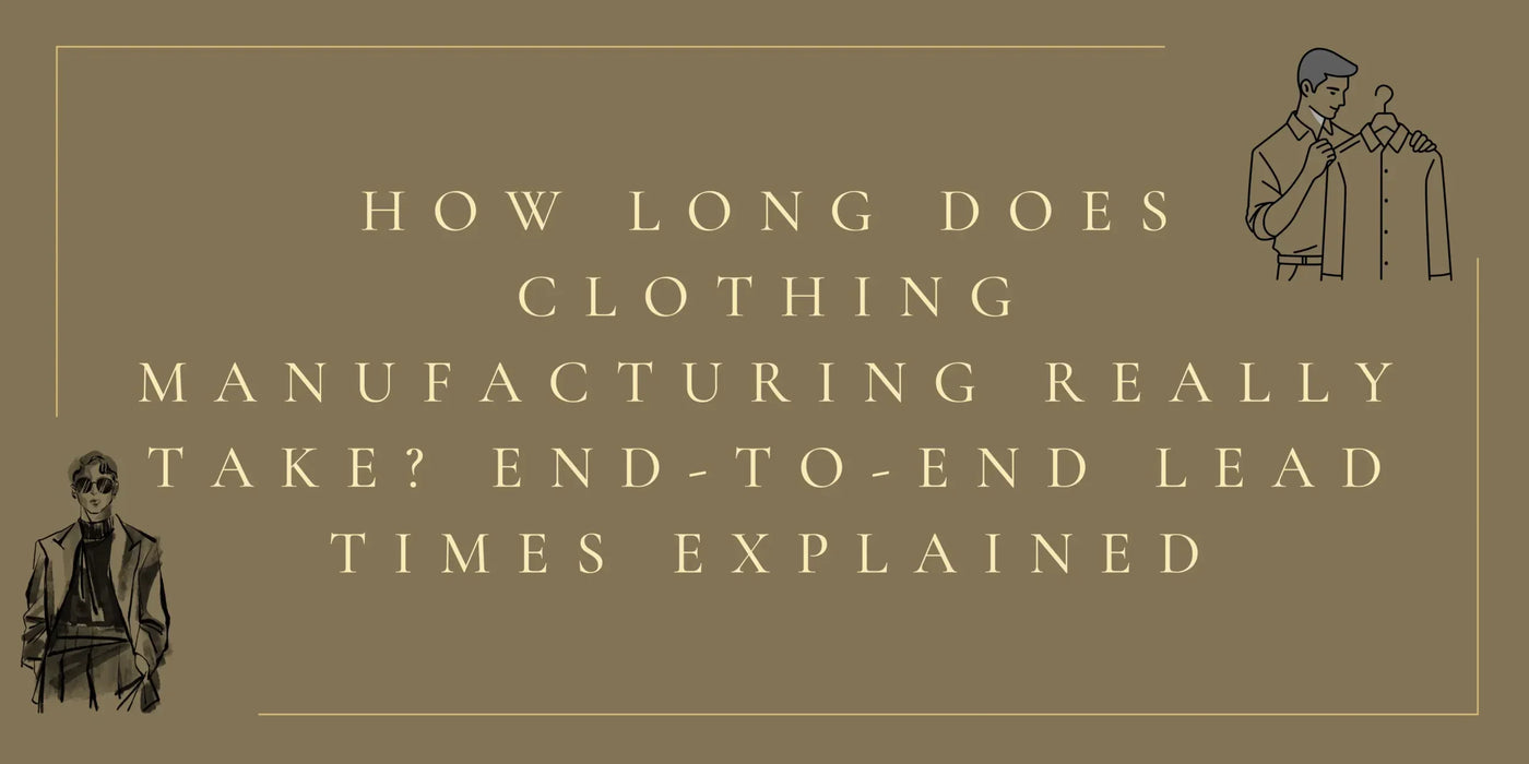How Long Does Clothing Manufacturing Really Take? End-to-End Lead Times Explained