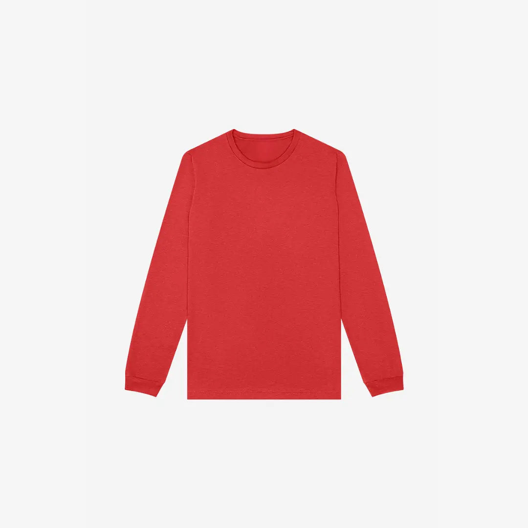 Red Heather CVC Long Sleeve Tee