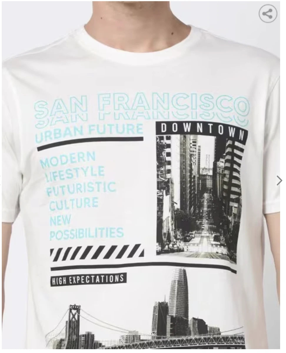 White Graphic T-shirts