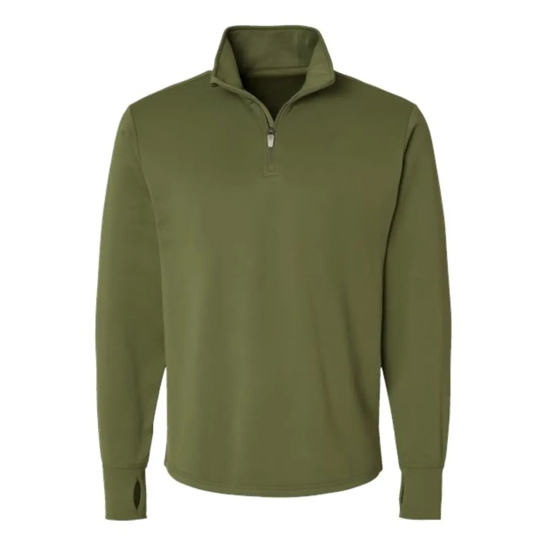 Green Long Sleeve Polo