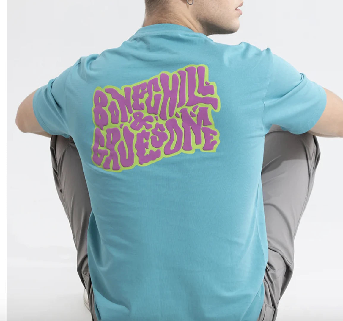 Light Blue Graphic T-shirts