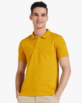 Light Yellow Polo Solids T-shirt