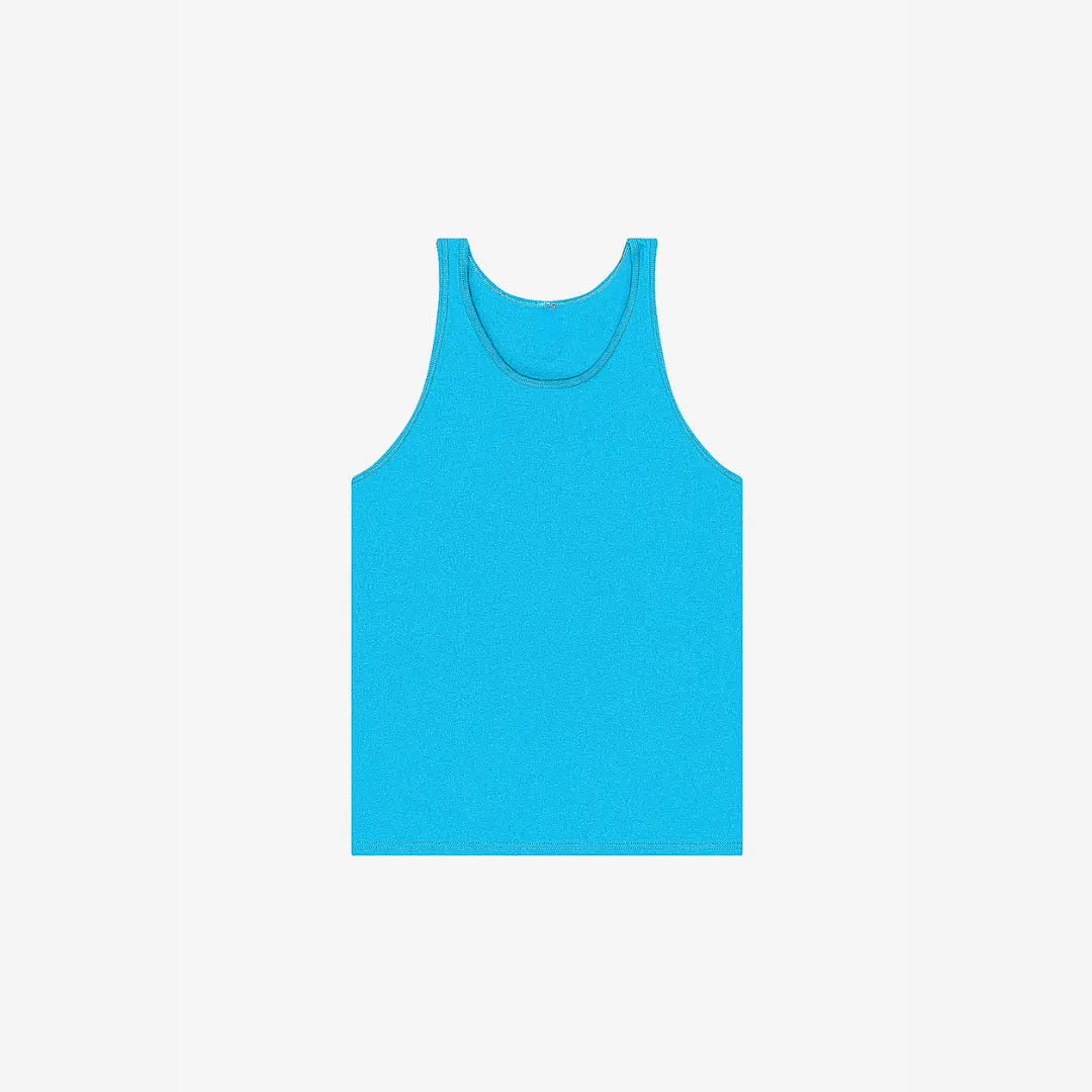Blue Unisex Jersey Tank