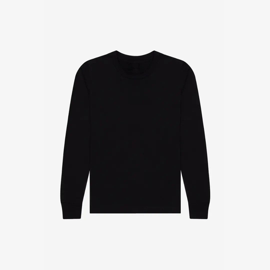 Black Youth Heather CVC Long Sleeve