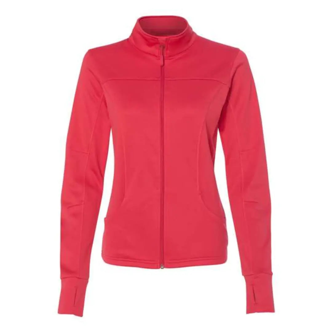 Red Zip Hooded Sweatshirt