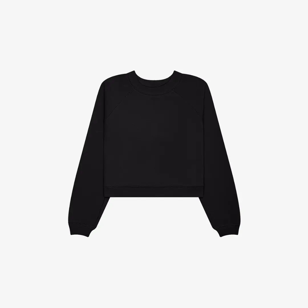 Black Women's Raglan Pullover Fleece