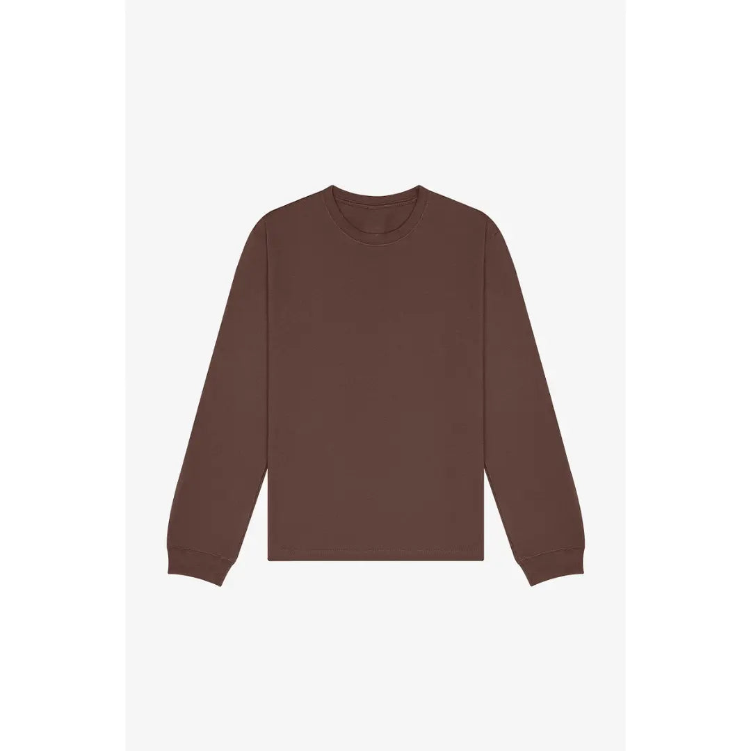 Brown Heavyweight Long Sleeve Tee