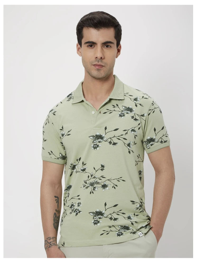 Light Green Graphic T-shirts