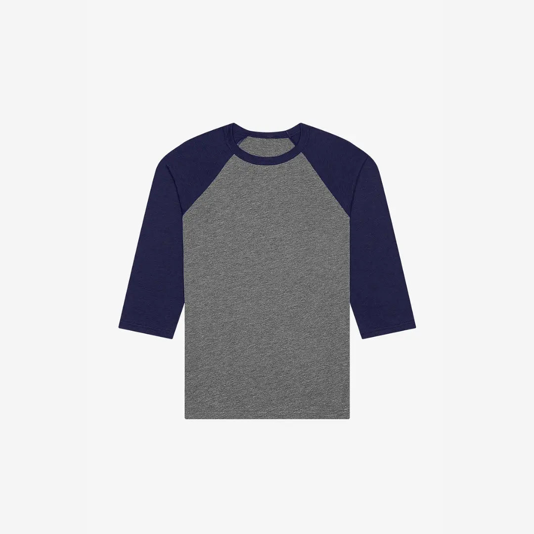 White and Gray Sleeve Baseball Tee