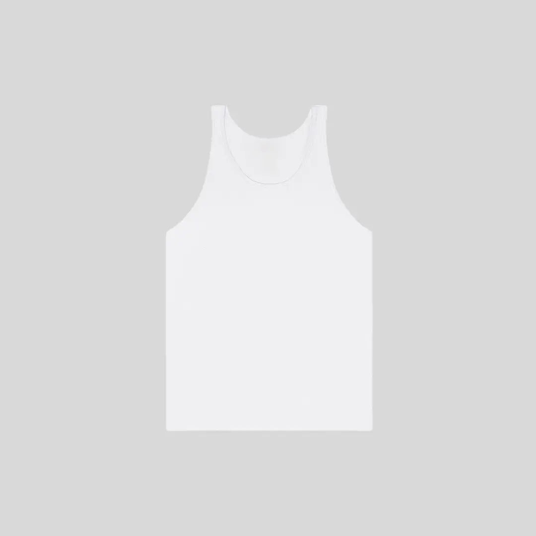 White Unisex Jersey Tank