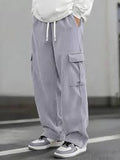 Gray men's track pants