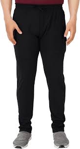 Mens black track pant
