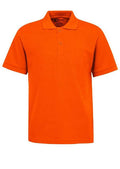 Men Orange Polo T-Shirt