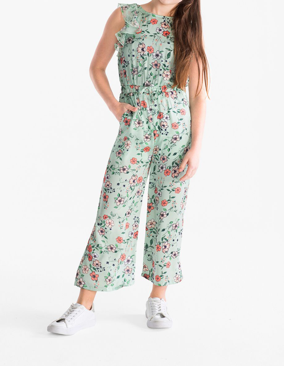 Buy LIL DRAMA Printed Cotton Regular Fit Girls Jumpsuit | Shoppers Stop