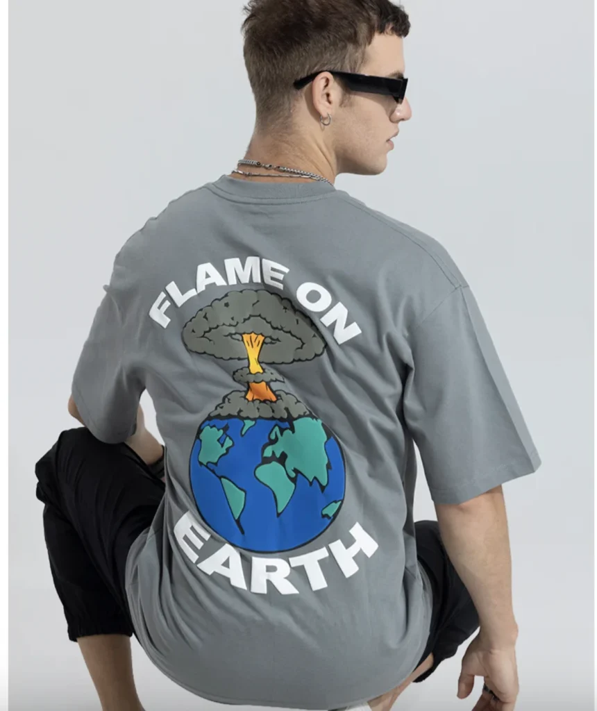 Grey Graphic T-shirts