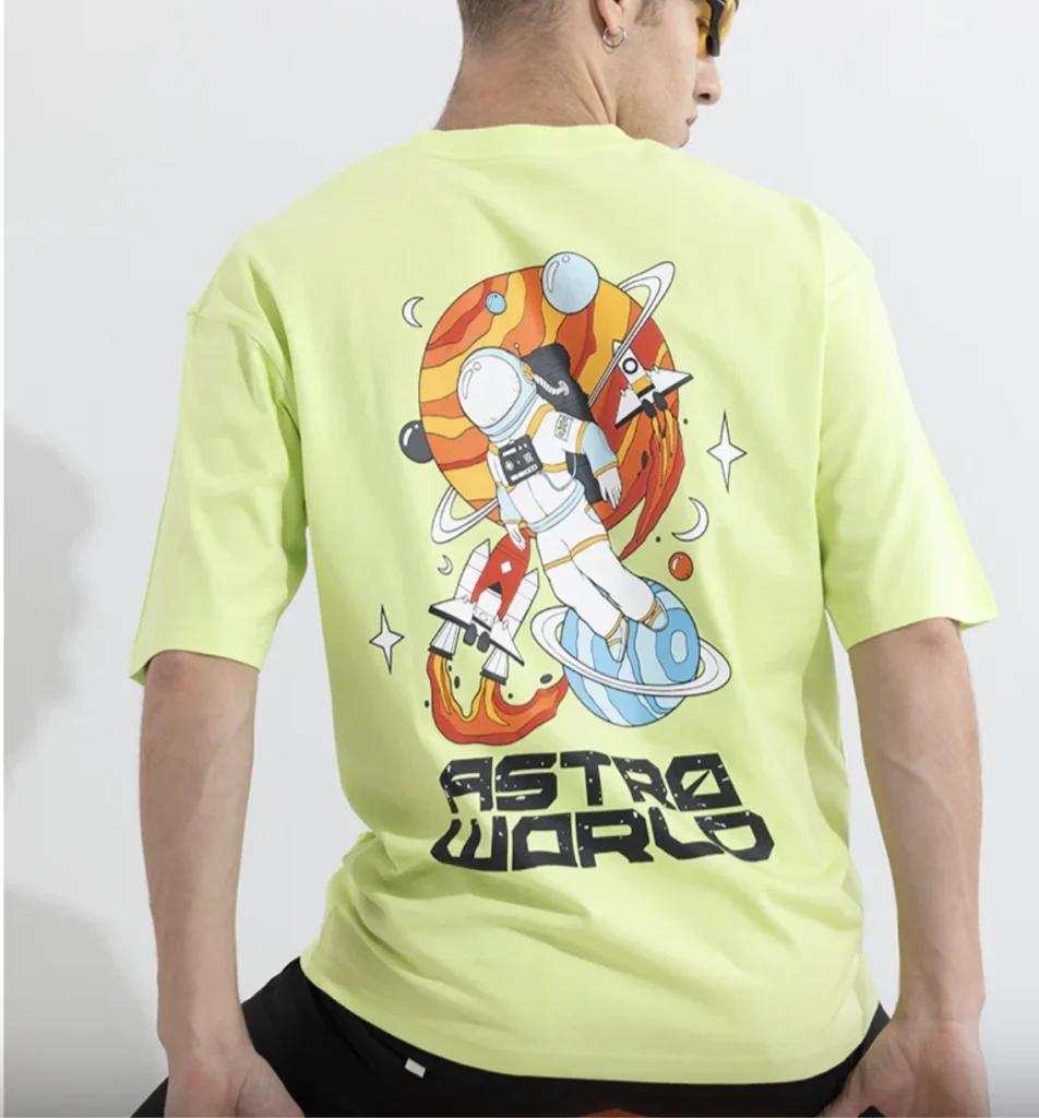 Light Green Graphic T-shirts