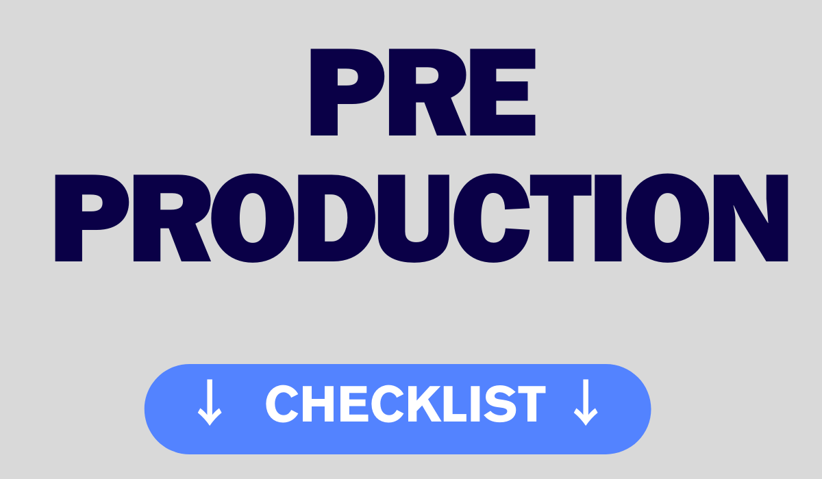 pre-production checklist