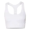 White Women's Racerback Sports Bra
