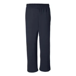 Navy Blue Open-Bottom Sweatpants