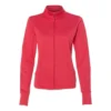 Red Zip Hooded Sweatshirt