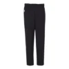 Black Open-Bottom Pocket Sweatpants