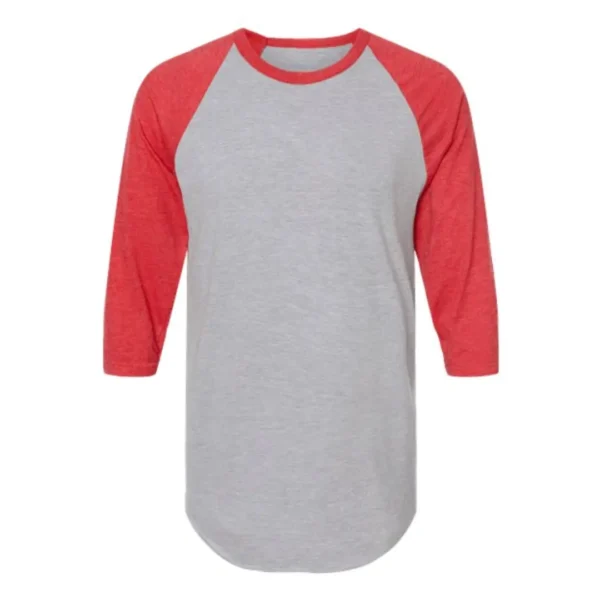 Black and Gray Three-Quarter T-Shirt