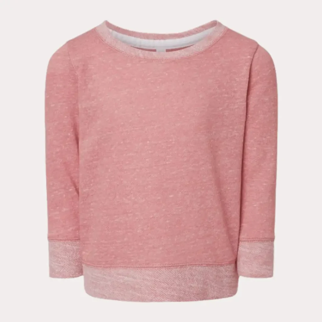 Pink French Terry Crew