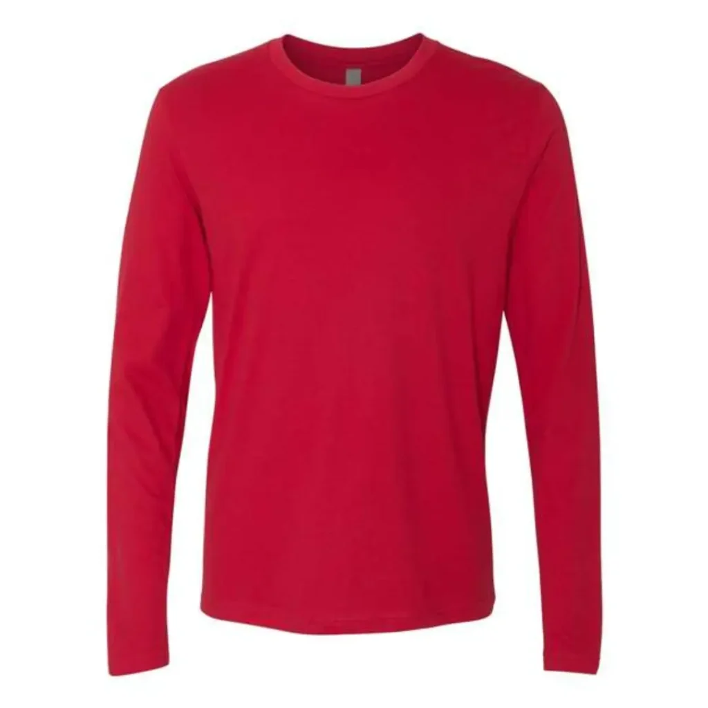 Red Heavyweight Long Sleeve T-Shirt