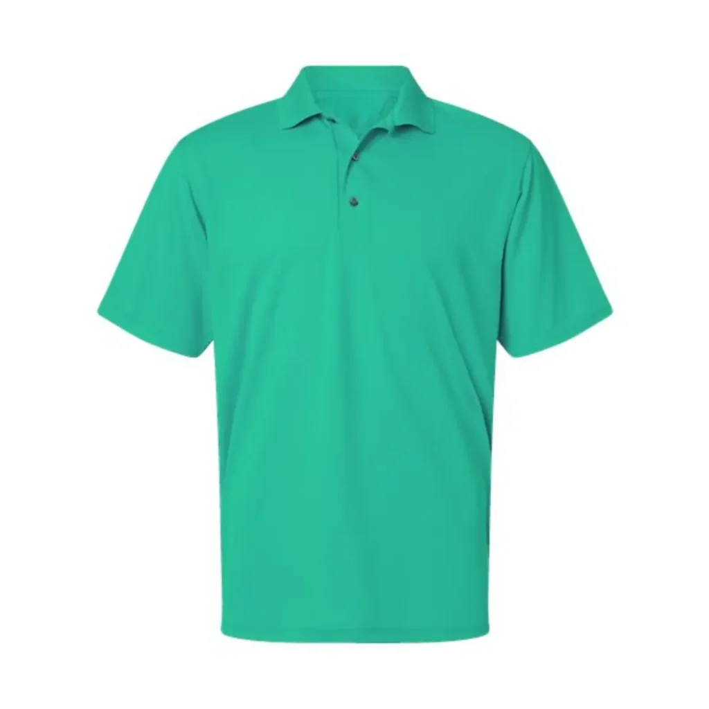 Green Saratoga Performance Mini Mesh Polo