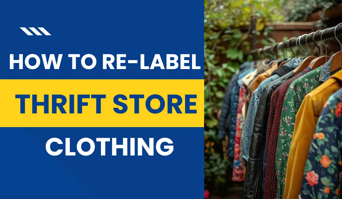 How to Re-Label Thrift Store Clothing
